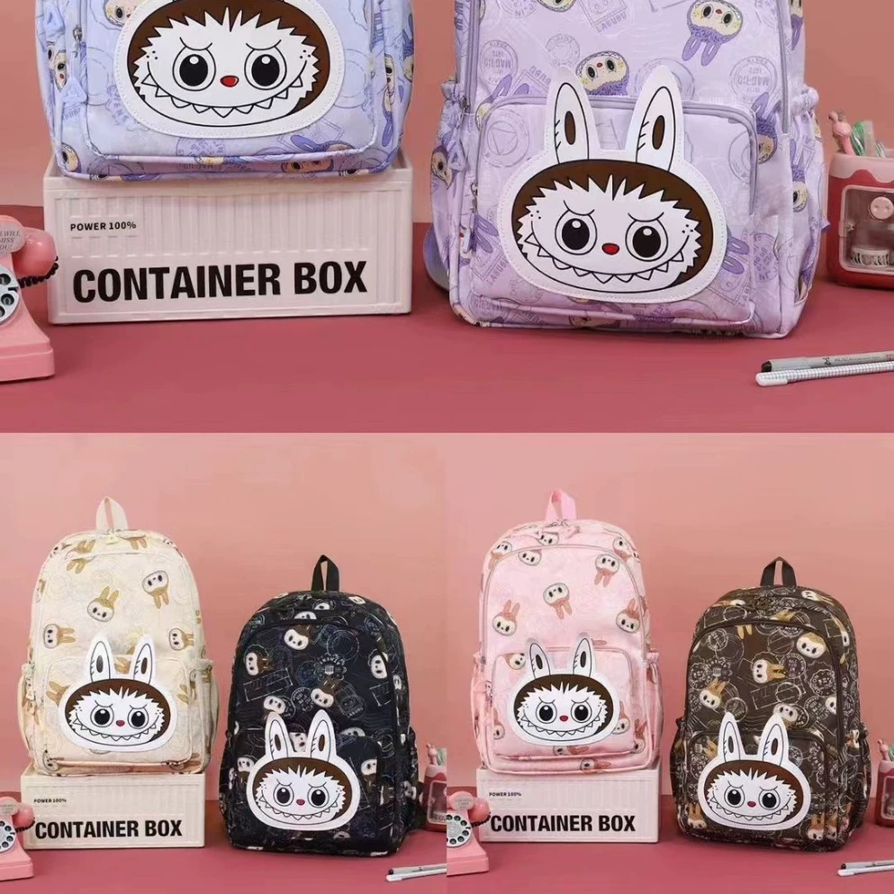 Capacious backpack, cute cartoon shoulder bag, for import, 1-3 years
