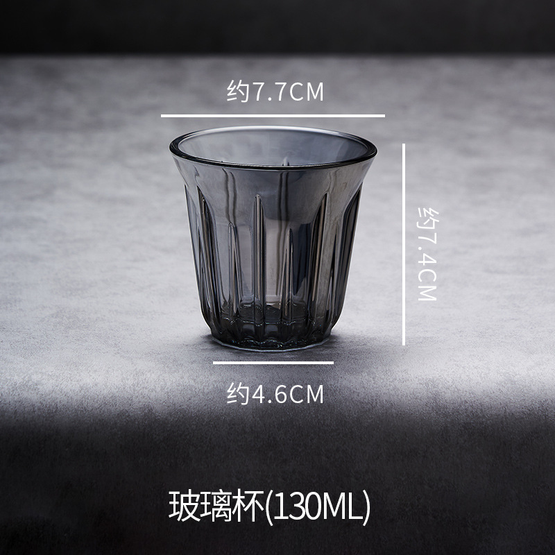 Taza de café pintada vidrio templado pintado a mano bombarderos americanos coloridos retrógrados transparentes sucios Latte Australia