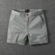 Summer New Cotton Quarterly Pants Men's Casual Slim-fit Straight Tooling Shorts Micro-stretch Trimple Pants Beach Pants