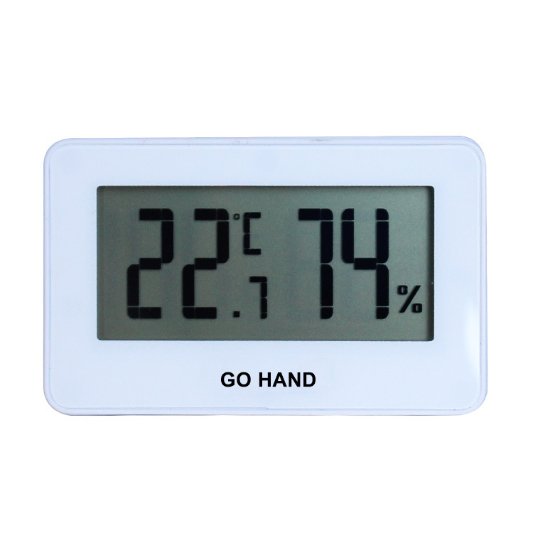 便携家居桌面挂墙挂钩LCD数字电子温湿度计 简约温度计带支架批发