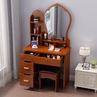 Dressing Table Bedroom Small Apartment Modern Makeup Table Multi-functional Economical Bedroom Cyber Celebrity Sliding Mirror Dressing Table