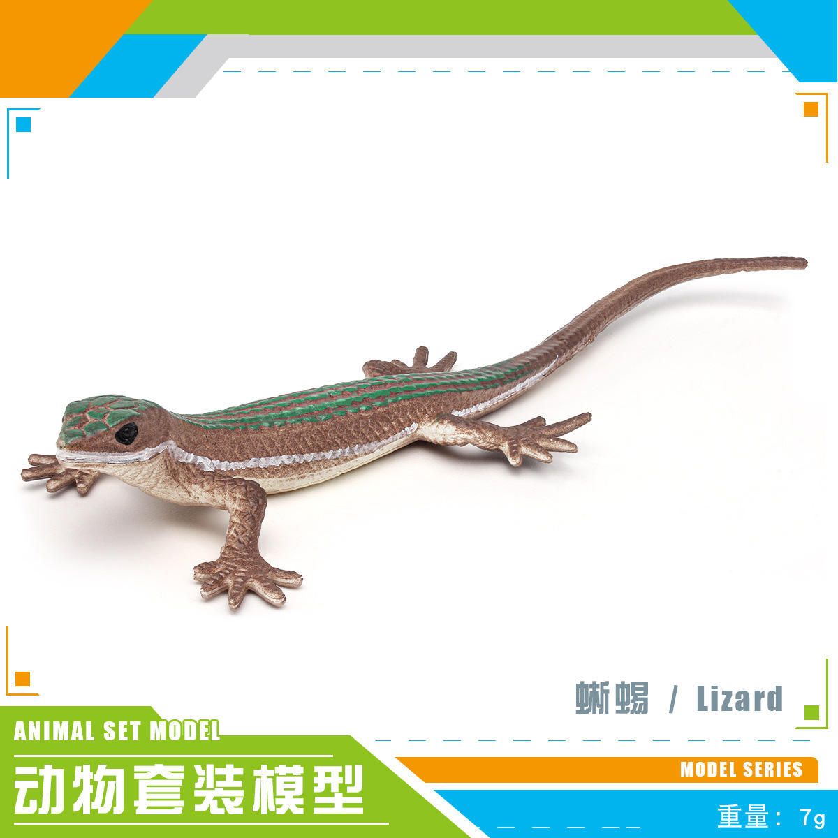 Simulación transfronteriza reptil anfibio camaleón lagartos bipedos serpiente lagartos de hierba modelo de decoración de hechizo de decoración estática