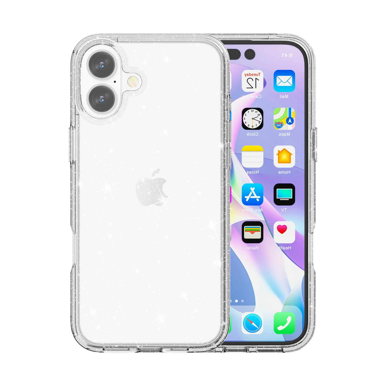 Совместимый чехол для телефона, прозрачный защитный чехол, iphone, 16plus, 2 в 1, защита от падения