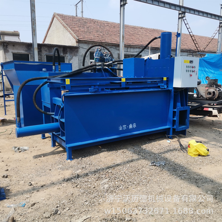 粘胶纤维液压打包机 青贮秸秆打包机 自动进料压实装袋机