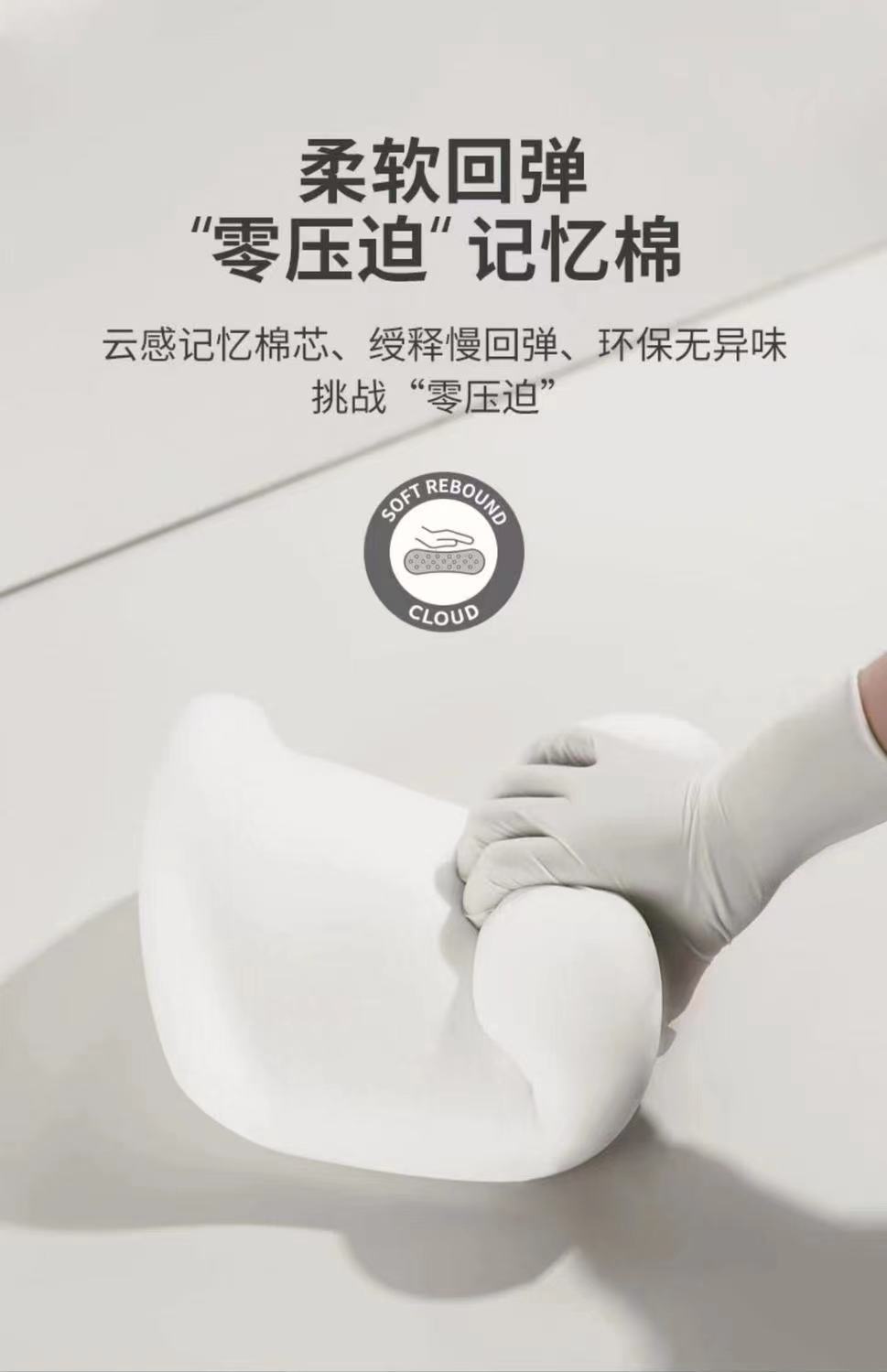 Cross-Border Hot-Selling Car Headrest Lumbar Support Car Headrest Neck Pillow Memory Foam Headrest Car Cushion Car Pillow