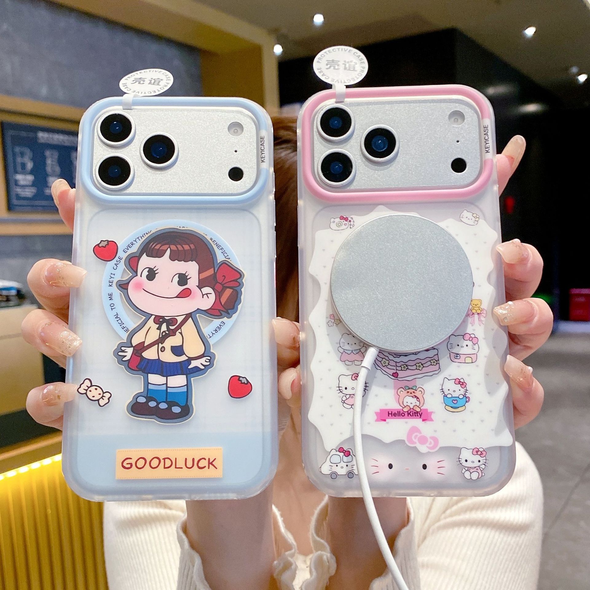 No dos aplicaciones para iPhone17 tarjeta de imán de imán de doble capa IMD modelo de leche en el estilo image 4