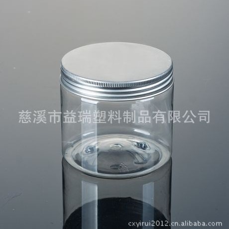 400ml 铝盖 广口塑料瓶 直筒PET瓶 膏霜瓶 浴盐瓶(LG003)