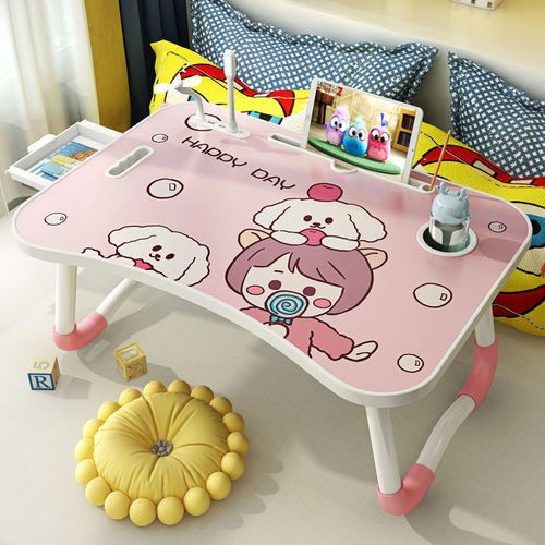 Wholesale factory bed learning desk, dormitory foldable table, home bedroom balcony laptop desk