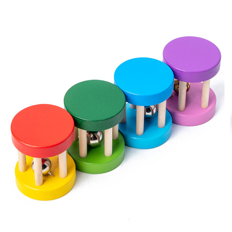 Bebé de dibujos animados madera Piccolo sonajero niño educación temprana Orff instrumento musical música juguetes al por mayor