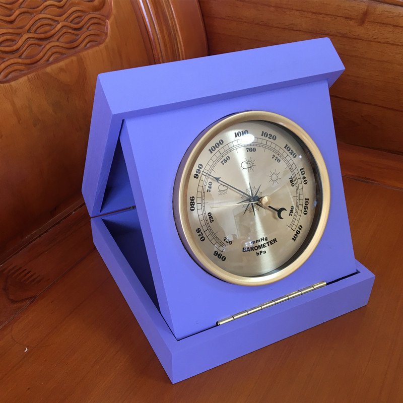 订盒式收笼大气压计表，温湿度计表， 时间钟表广告礼物做