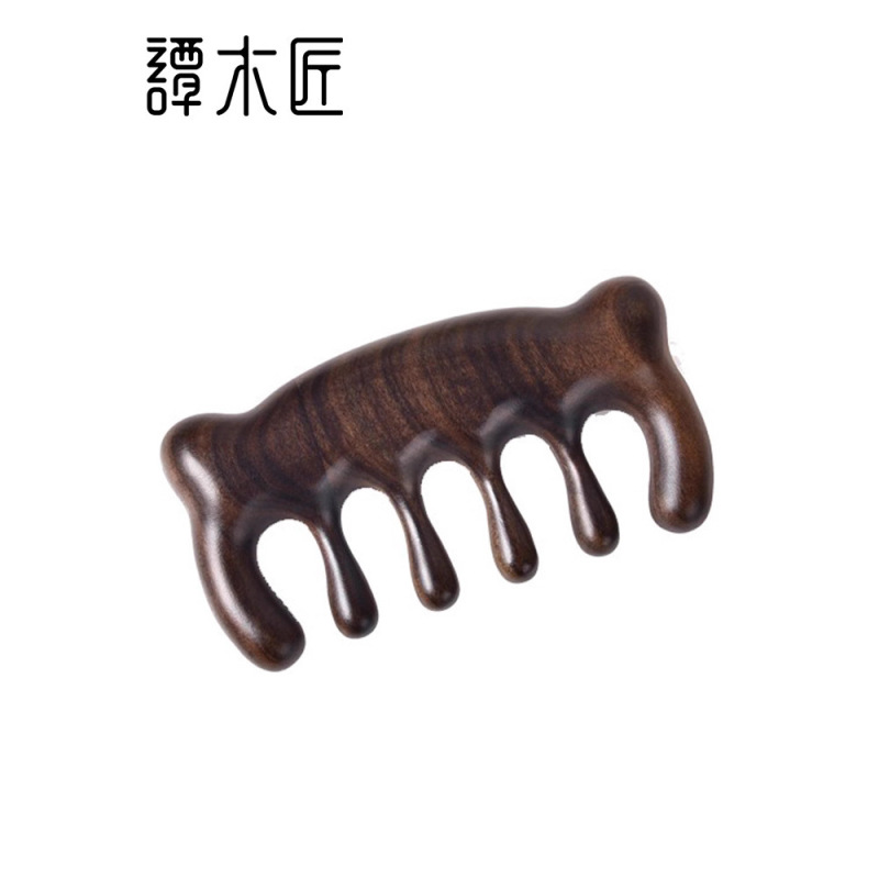 谭木匠正萌熊礼盒装拨筋经络梳按摩梳天然护发家用木梳女士梳|undefined
