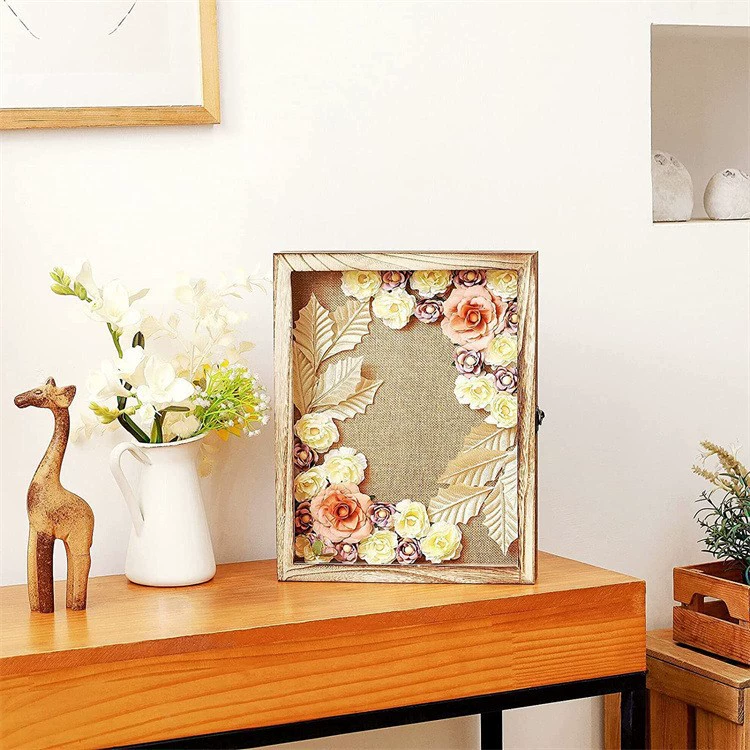 Деревянный ящик для хранения из цельного дерева Настенный декор для гостиной ручной работы коробка для кукол акриловая коробка для хранения медалей