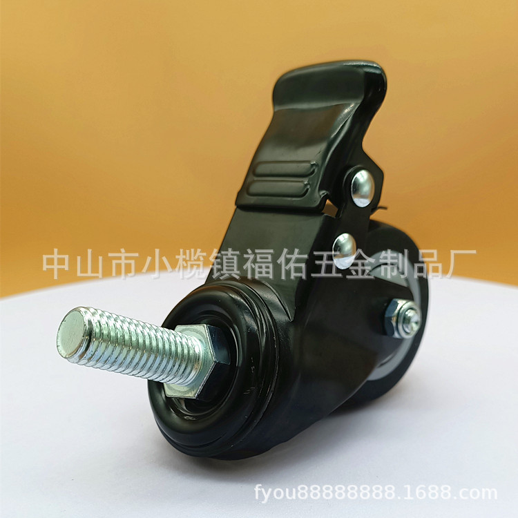 1.6寸2寸高品质静音单轴承TPR轮省力耐用耐磨手推车加厚万向轮厂