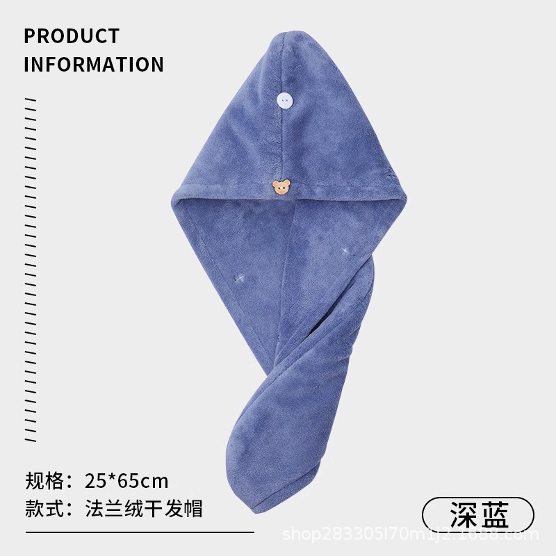 Sombrero de pelo seco para mujer, súper absorbente, secado rápido, engrosamiento, gorro de ducha de doble capa, champú, toalla para el cabello 2025 nueva toalla para el cabello seco