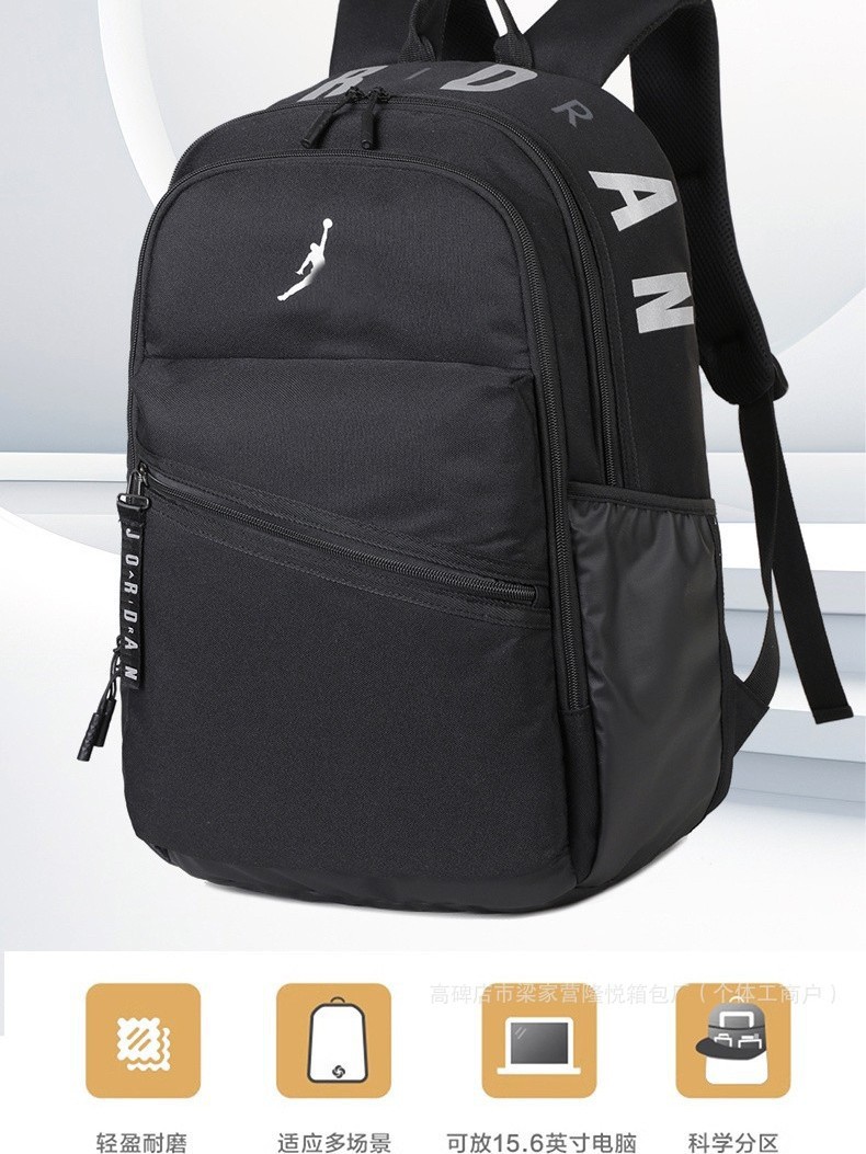 Cross-Border New Style Backpack for Middle and High School Students, Large-Capacity Sports Backpack, Simple and Versatile Travel Bag