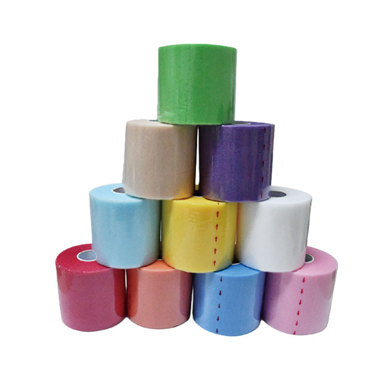 Venta caliente película absorbente de golpes película amortiguadora de bádminton película de piel base de tobillo al aire libre película de espuma esponja vendaje deportivo elástico