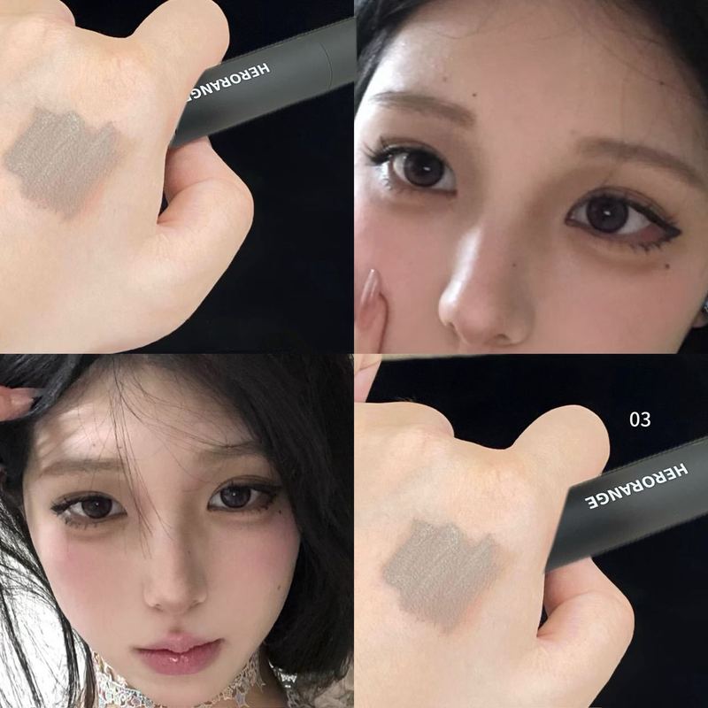 HERORANGE自然丰盈染眉膏韩系漫感野生眉笔防水不晕染淡妆美妆|undefined