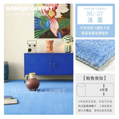 Car Carpet, Colorful Solid-Color Carpet for Photography - plain-37-ice-blue