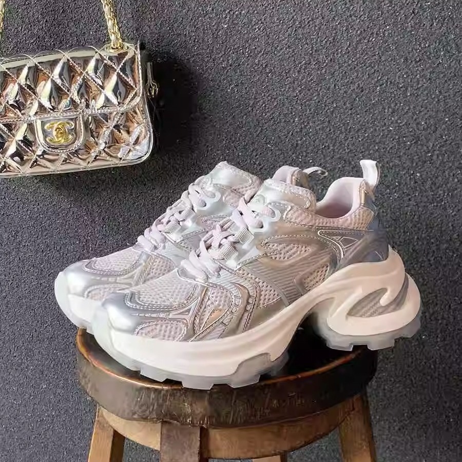 Madre de uva ~ Hardcore Power CG Calzado deportivo ligero, malla transpirable, suela gruesa, zapatos de papá aumentados, mujer 2025 nuevo