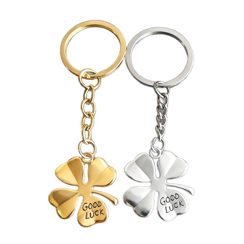 Four-leaf Clover Keychain Bag Pendant Goodluck Style Jewelry_voghion.com