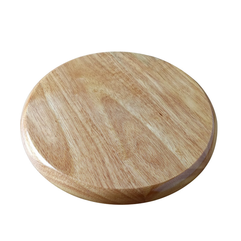 고무 나무 단단한 나무 의자 표면 둥근 의자 표면 벤치 패널 DIY 의자 패널 검은 흰색 의자 표면 둥근 앉아있는 패널