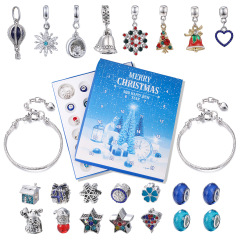クロスボーダー人気24グリッドカレンダーカウントダウンクリスマスサプライズブラインドボックスクリエイティブ子供diyビーズブレスレットセット