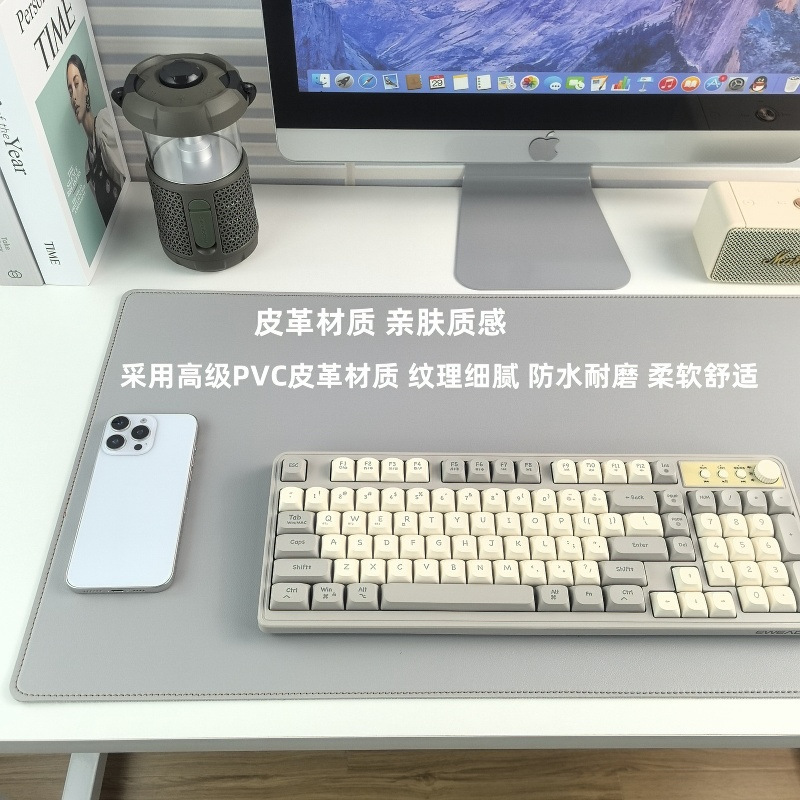皮革软木双面鼠标垫笔记本电脑键盘皮革办公桌垫爆款热销|undefined