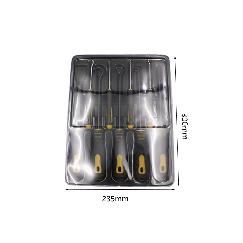 노란색과 검정색 9개 세트(흡입 플라스틱 상자)