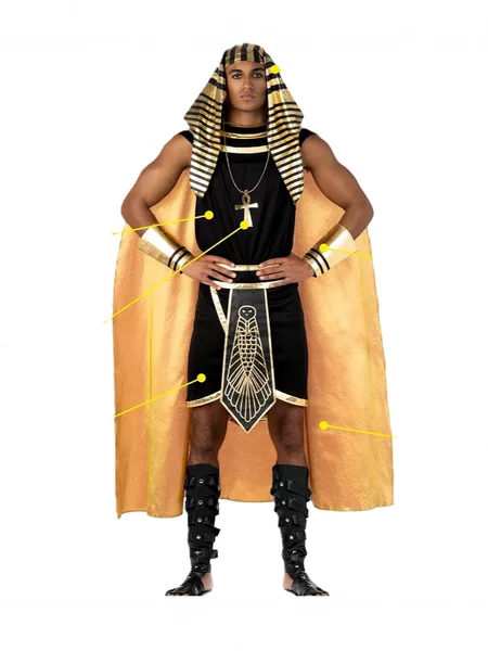 Halloween Pharaoh Costume Stage Performance Costume Festival Party Performance Egyptian Pharaoh Costume