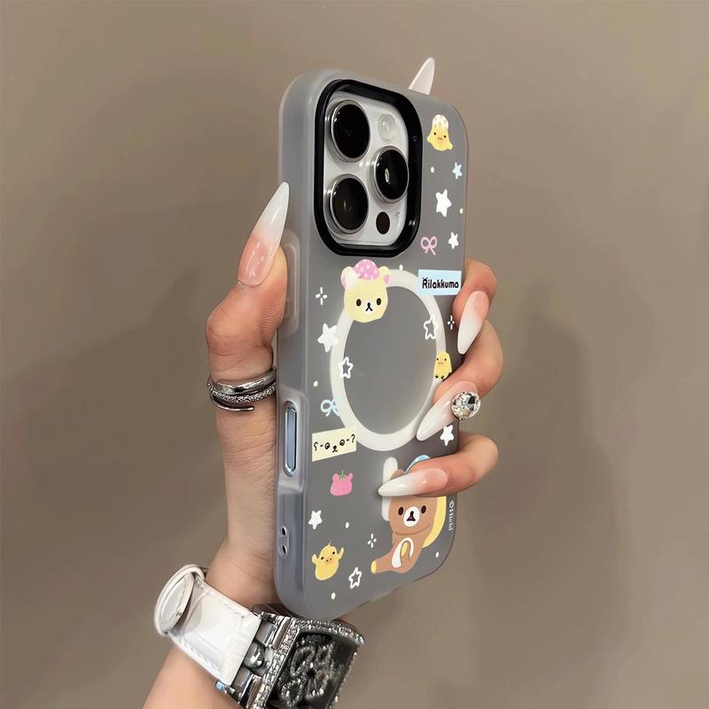 卡通小熊适用iPhone16/15pro手机壳14二合一13pro磁吸14p果冻壳12|undefined