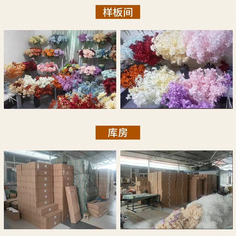 Wholesale handmade simulation Yanghua skewers finished wedding fake flower bouquet decorative wedding orchid skewers simulation flowers