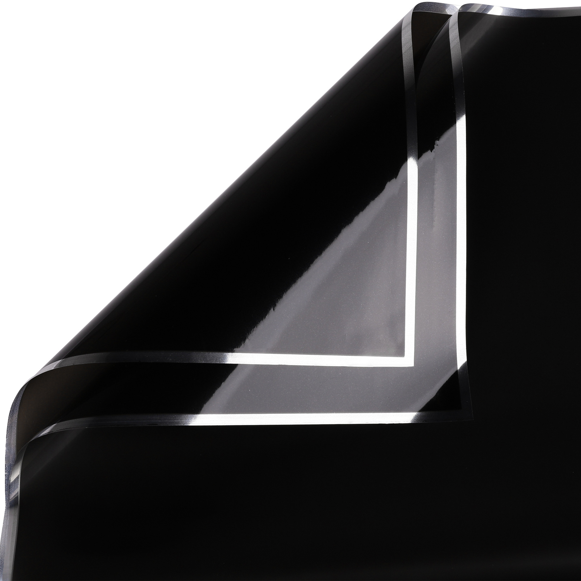 Li Zhi Ran día de San Valentín borde plateado semitransparente papel de niebla impermeable Qixi plata iones gelatina película papel de embalaje de flores