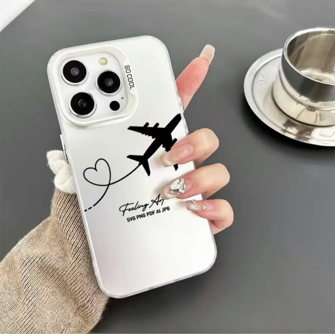 Nueva funda para teléfono estilo avión inglés, compatible con iPhone 17, Apple 15 Pro Max/14/13 Pro/12/16
