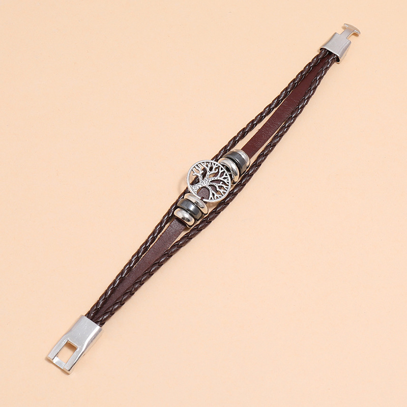 Mode Geometrisch Pu-leder Keine Intarsien Unisex Armbänder display picture 9