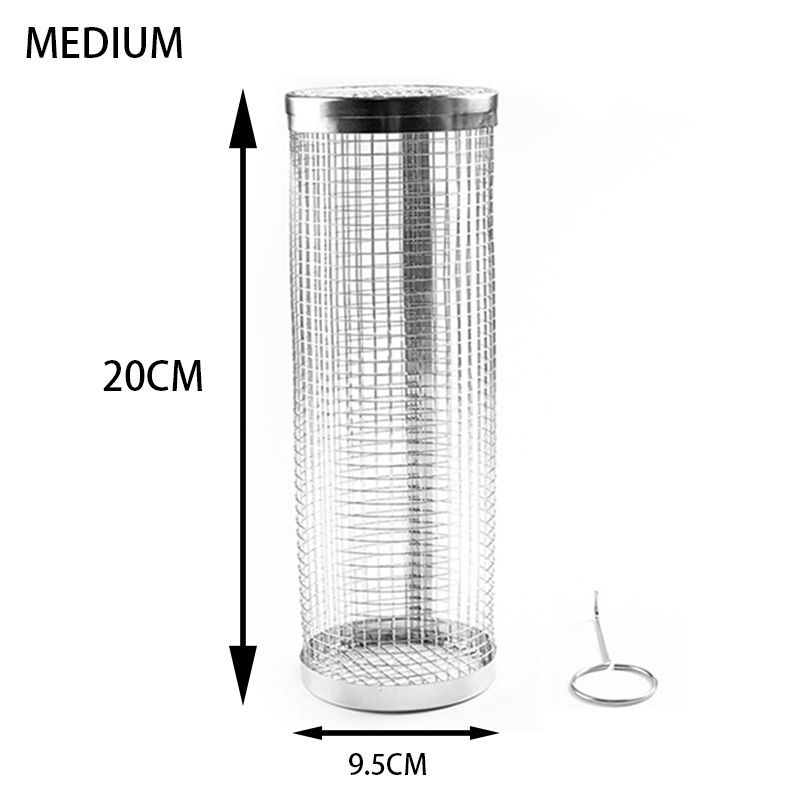 Mayor cesta de asar a la parrilla transfronteriza jaula de barbacoa al aire libre barbacoa neta barbacoa multi-Persona barbacoa cilindro