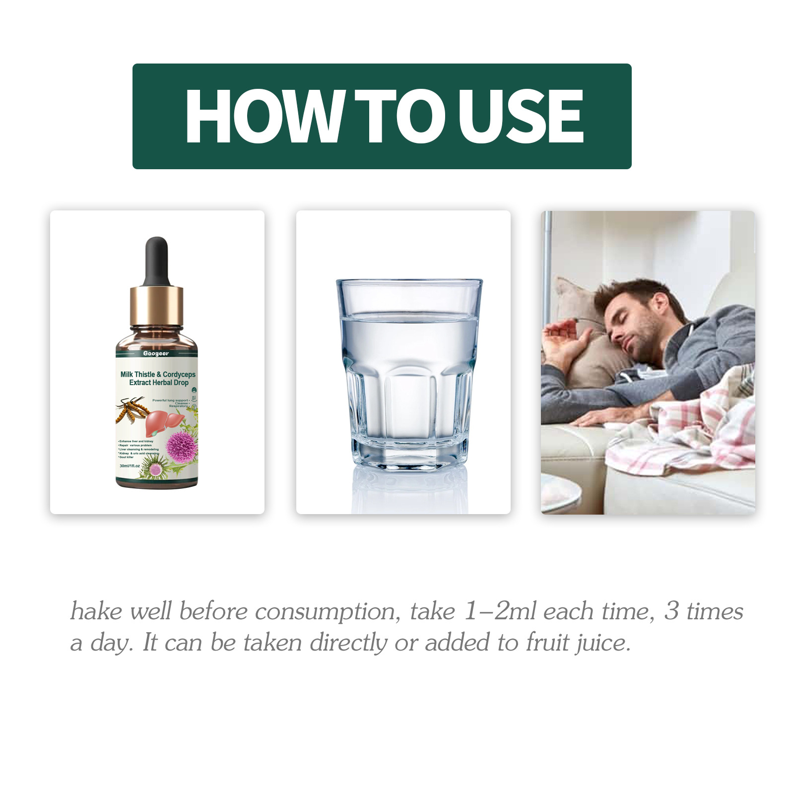 Le gocce di cardo mariano e cordyceps sinensis di Googeer alleviano il disagio fisico e la stanchezza, rilassano il corpo e la mente e curano l'olio essenziale_voghion.com