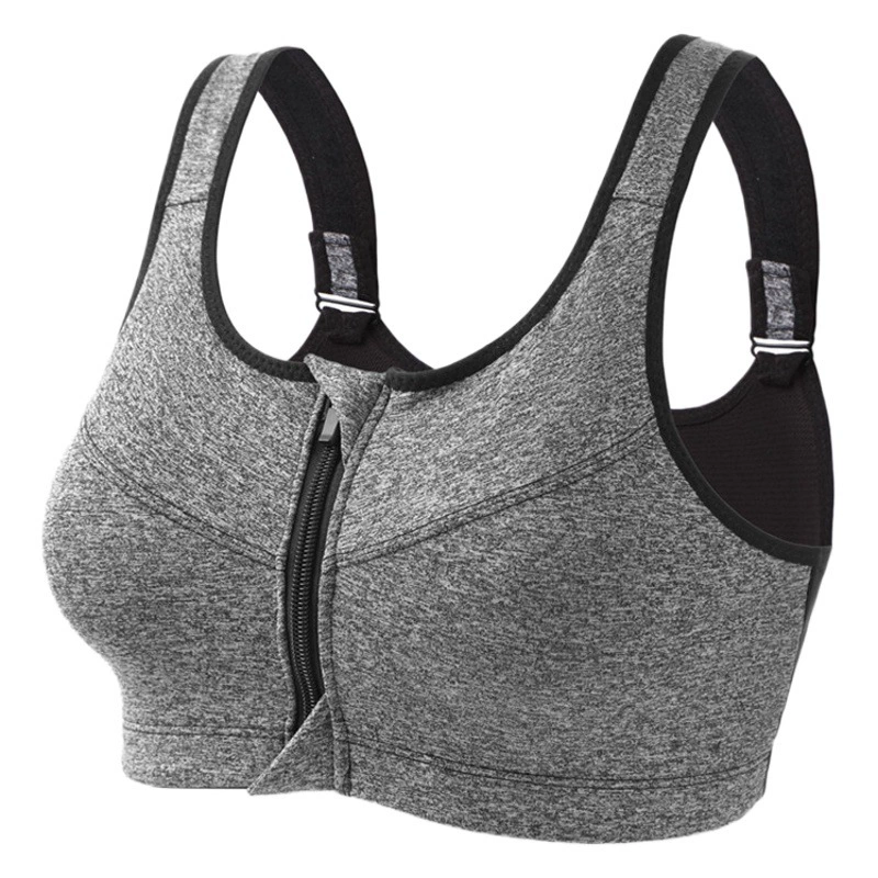 Профессиональный спортивный бюстгальтер на молнии без стального кольца, чтобы собрать йога сна сейсмостойкий бег