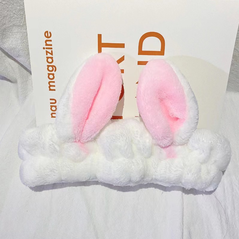 Estilo coreano estudiante lindo diadema tocado accesorios para el cabello pequeño animal Banda para el cabello de las mujeres lavado de cara simple máscara diadema