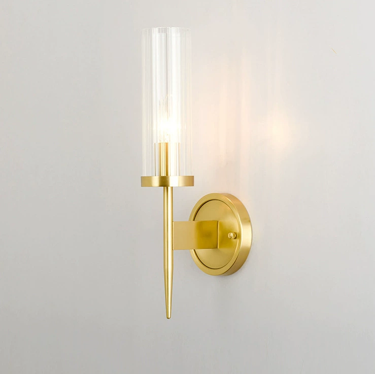 Copper ceiling lamp, ceiling light, sconce for bedroom, American style