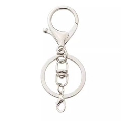 ロブスター型キーホルダーアクセサリー、ロブスタークラスプ3点セット、4連チェーン、ぬいぐるみ風小物、DIYジュエリーセット、ライトラグジュアリースタイル