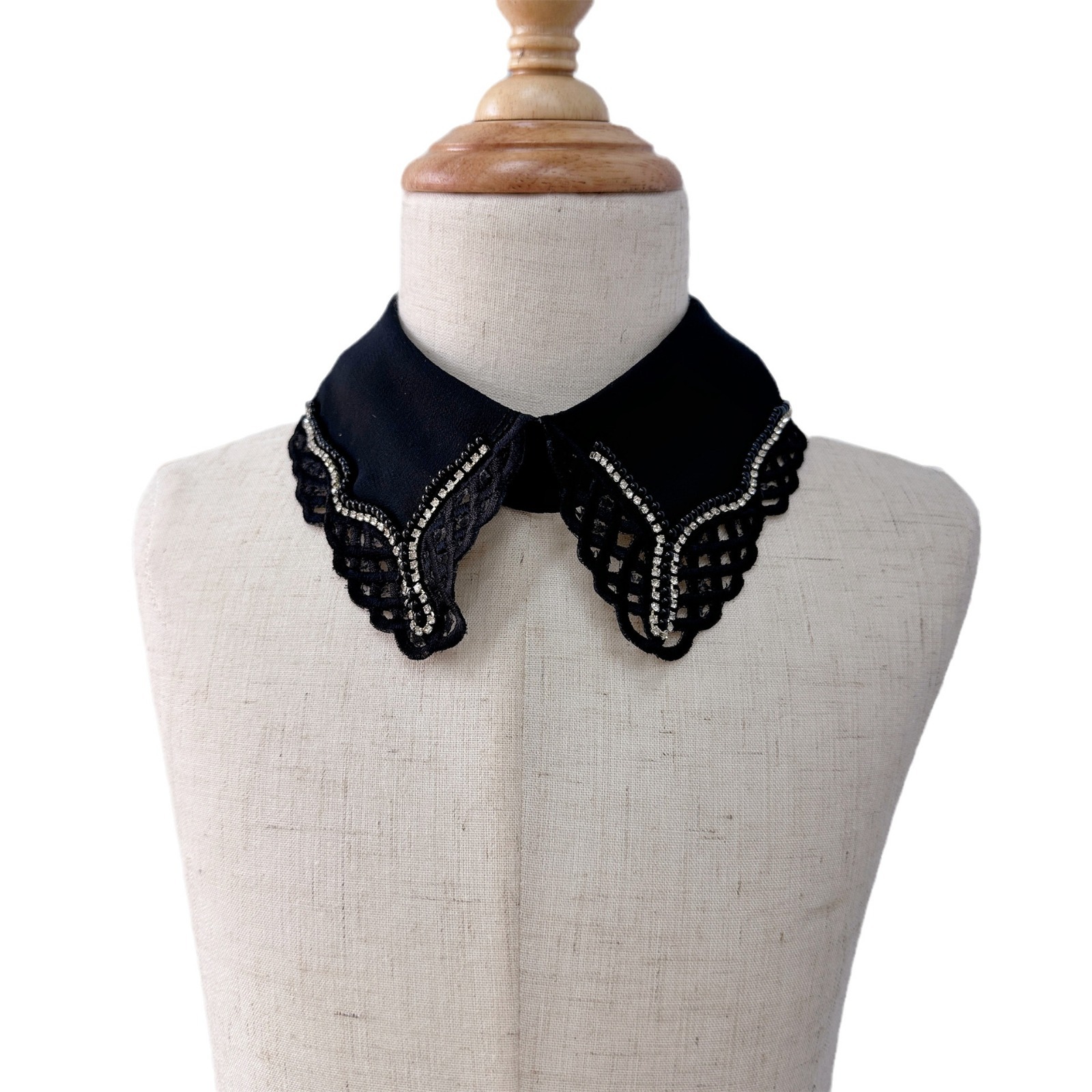 Organza bordado falso collar Chanel estilo hebilla decorativa collar pequeño vestido de estilo coreano todo fósforo collar fábrica de Ventas Directas image 5