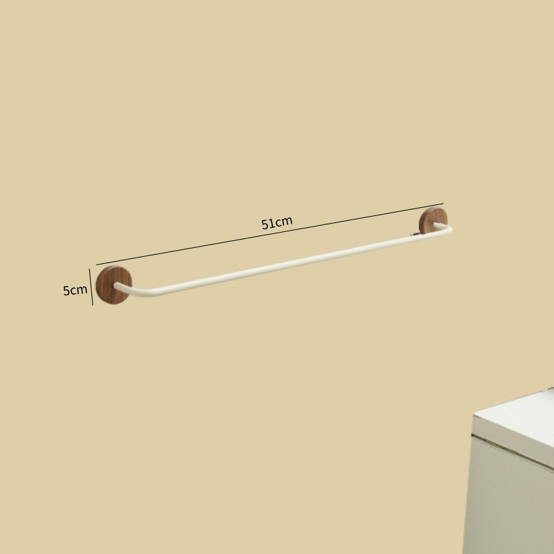 Black walnut-51cm thick slipper rack-milk white