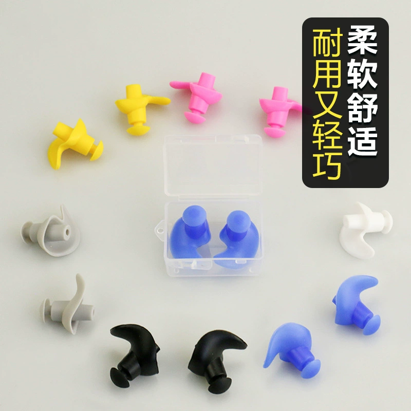 Silicone waterproof earplugs for swimming, factory direct supply, wholesale
