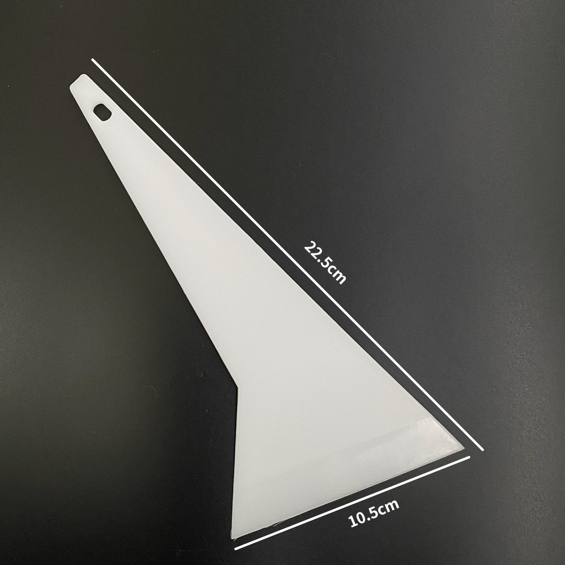 Tool for car window tinting thin triangular squeegee for window tinting hard triangular squeegee white medium plastic blade