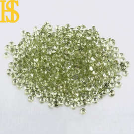 克拉批发天然橄榄石圆形裸石小配石 圆形绿色橄榄石K金裸钻碎石