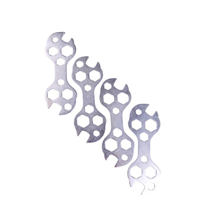 厂家批发花片扳手多孔梅花扳手山地车自行车维修随车工具两头扳手