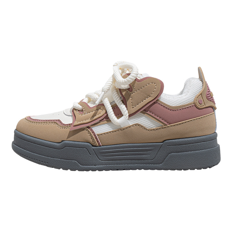 Retirada de color sólido, zapatos de skate de mujer altos y delgados, zapatos casuales de un pie, zapatos de limpieza de almacenamiento.