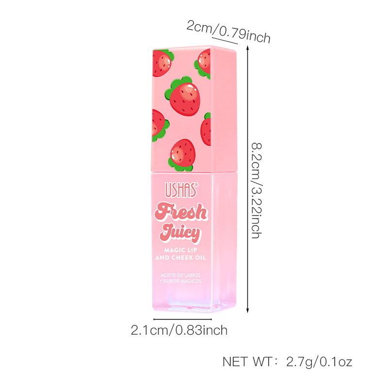 USHAS Cross-Border Spot Amazon esmalte labial hidratante impermeable óleo labial