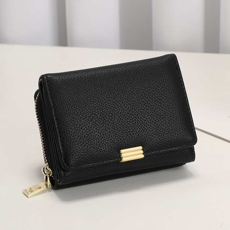 Bolso de mano de mujer nuevo estilo multi-tarjeta en nicho de viento monedero de mujer de color sólido mayorista monedero de mujer sensación alta