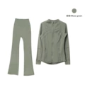 Moss Green Flared Set